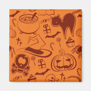 Halloween-Muster Magnet