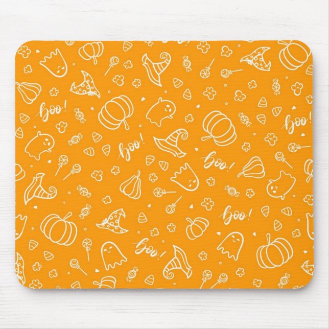 Halloween-Muster Mousepad (Vorne)