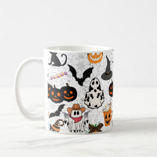 Halloween-Muster. Niedlich Kaffeetasse