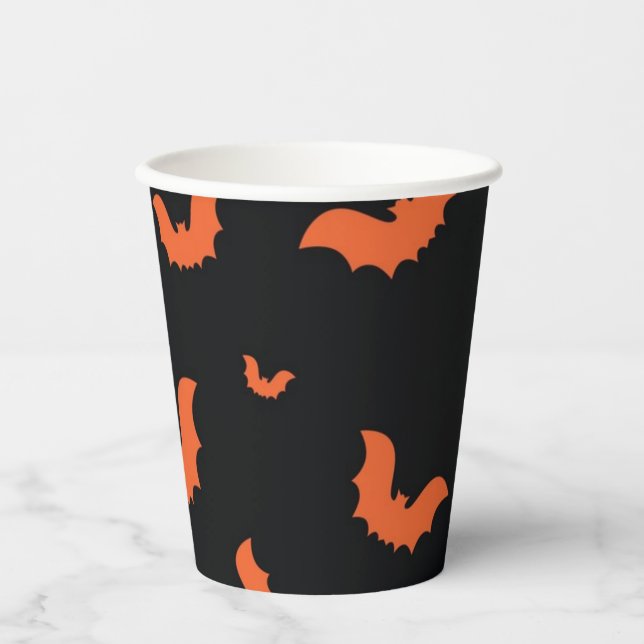 Halloween-Muster Pappbecher (Vorderseite)
