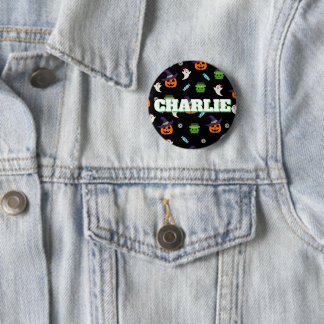Halloween-Muster-Party-Favor-Button Button