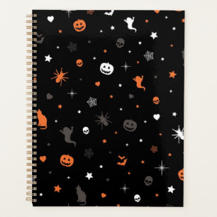 Halloween-Muster Planer