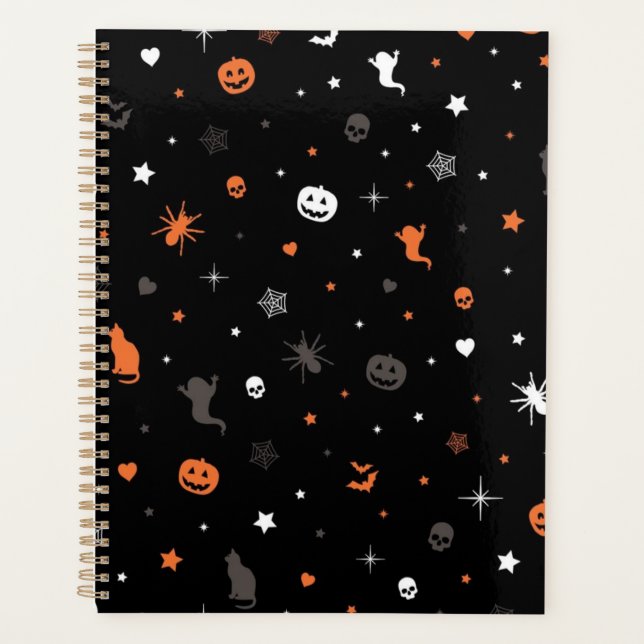 Halloween-Muster Planer (Vorderseite)