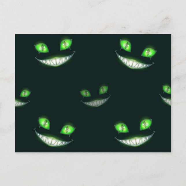 Halloween-Muster Postkarte (Vorderseite)