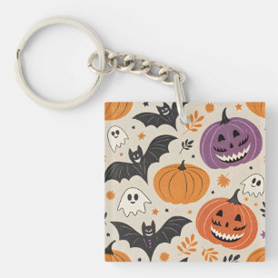 Halloween-Muster Schlüsselanhänger