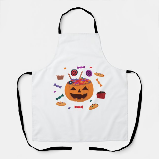 Halloween-Muster Schürze (Vorderseite)