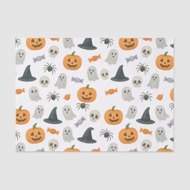 Halloween-Muster Seidenpapier (Vorderseite)