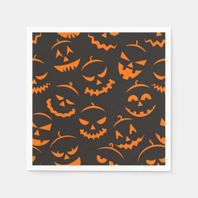 Halloween-Muster Serviette (Vorderseite)