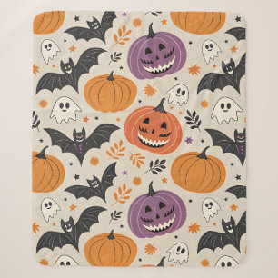Halloween-Muster Sherpadecke