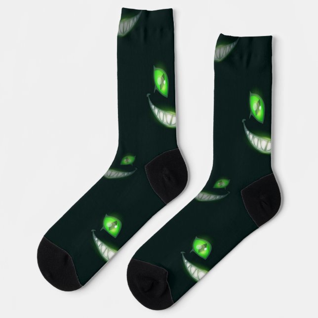 Halloween-Muster Socken (Linkes Detail)