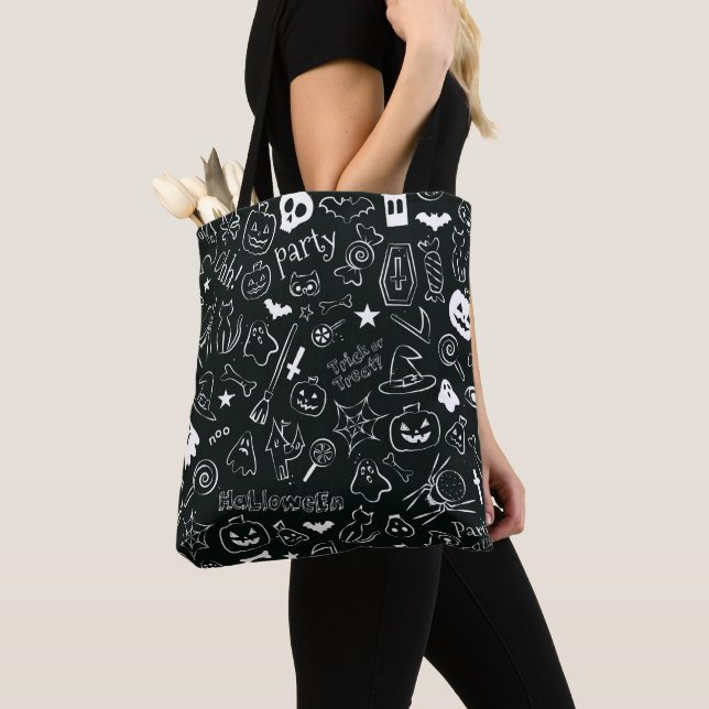 Halloween-Muster Tasche (Von Nahem)