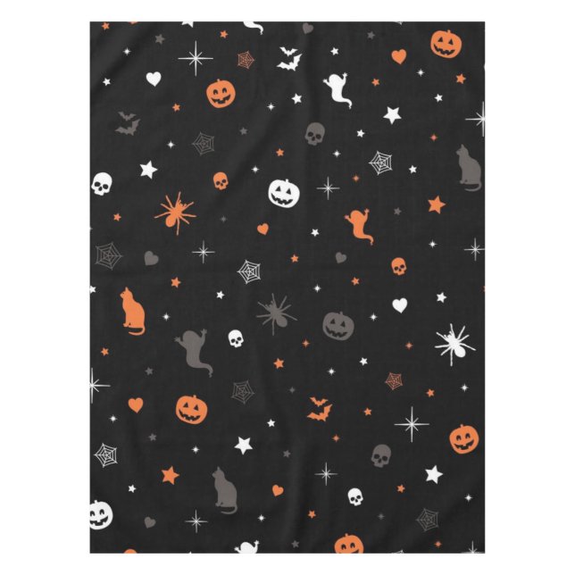 Halloween-Muster Tischdecke (Vorderseite)