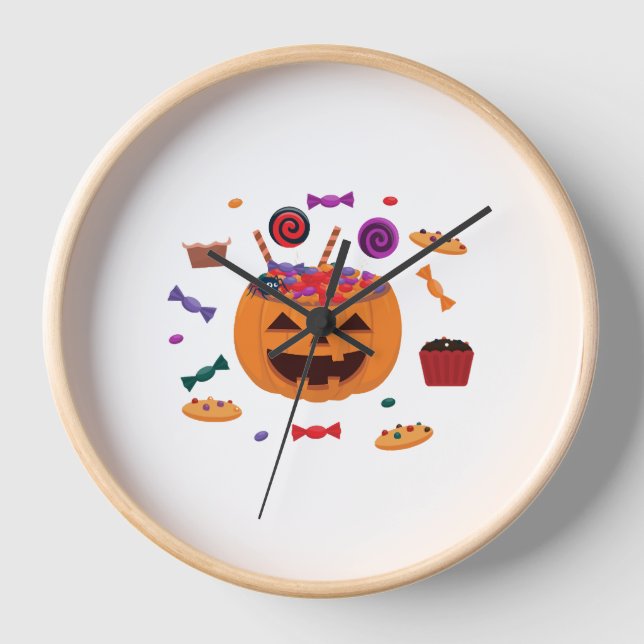 Halloween-Muster Uhr (Vorderseite)