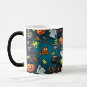 Halloween-Muster Verwandlungstasse