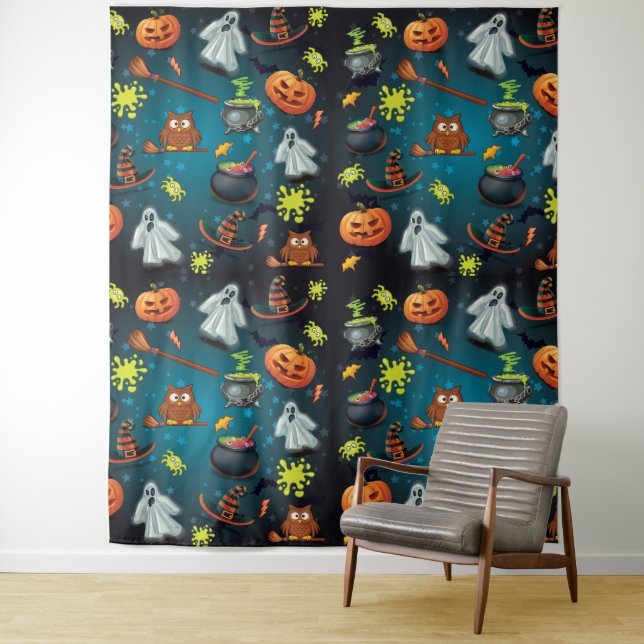 Halloween-Muster Wandteppich (Beispiel)