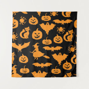 Halloween-Muster Wandteppich