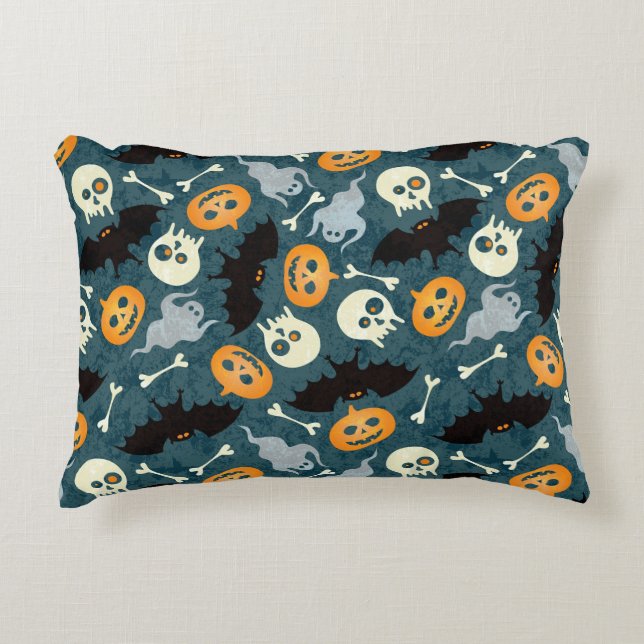 Halloween-Muster Zierkissen (Vorderseite)