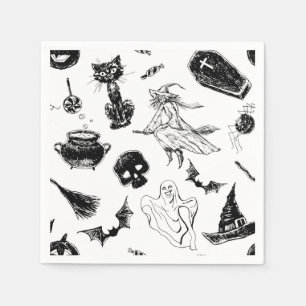 Halloween-Musterdesign Serviette
