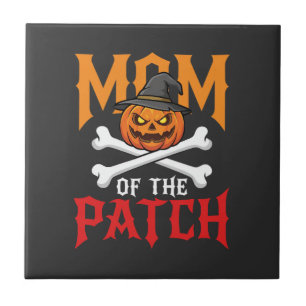 Halloween-Mutter des Patch-Kürbis-Hexe Fliese