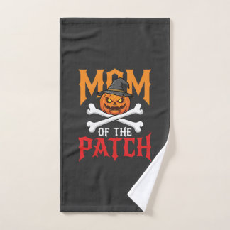 Halloween-Mutter des Patch-Kürbis-Hexe Handtuch