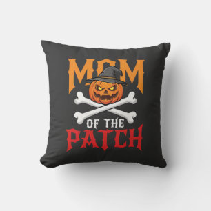 Halloween-Mutter des Patch-Kürbis-Hexe Kissen