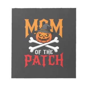 Halloween-Mutter des Patch-Kürbis-Hexe Notizblock