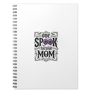 Halloween-Mutter Gruseliges Vintage-Stickerei-Shir Notizblock