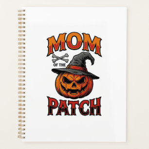 Halloween-Mutter-Shirt Kürbis Knochen Vintage Art_ Planer