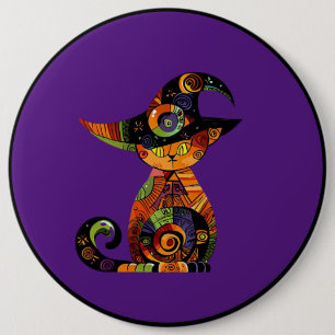 Halloween/mystisch/Katze/Fall Button
