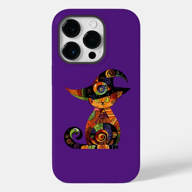 Halloween/mystisch/Katze/Fall Case-Mate iPhone 14 Pro Hülle (Rückseite)