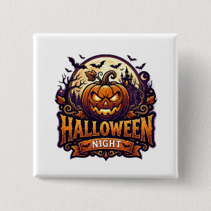 Halloween Nacht Button