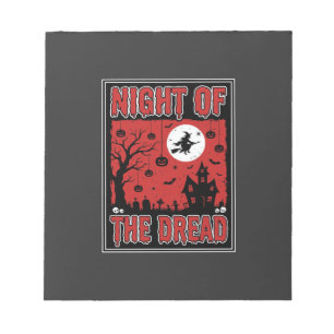 Halloween-Nacht des gruseligen Spukhauses Notizblock