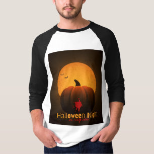 Halloween Nacht Est. 31. Oktober Katze Kürbis T-Shirt