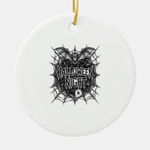 Halloween Nacht Fledermaus Spinnennetz Vintage-Shi Keramik Ornament