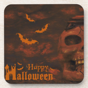 Halloween-Nacht Getränkeuntersetzer
