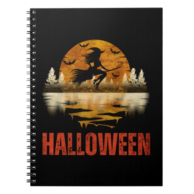 HALLOWEEN NACHT HEXE NOTIZBLOCK (Vorderseite)