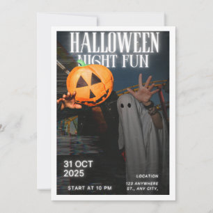 Halloween Nacht Spaß Einladung