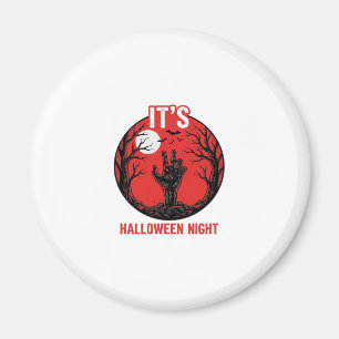 Halloween-Nacht Vintage-Stichvektor-Design_1 Magnet