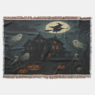 Halloween-Nacht-Wurfdecke Decke
