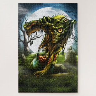 Halloween-Nacht Zombie-Aufstand Vollmond Friedhof
