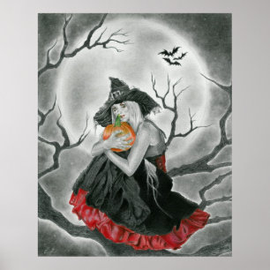 Halloween-Nachtplakat Poster