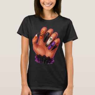 Halloween-Nageldesign-Handillustration T-Shirt