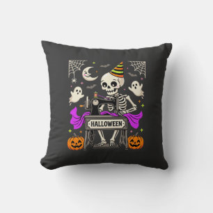 Halloween Nähen Skelett Gruseliger Geist Kürbis Nä Kissen