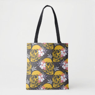 Halloween nahtloses Muster mit farbenfrohen und be Tasche