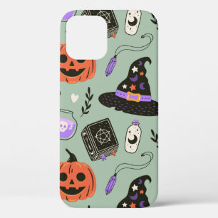 Halloween nahtloses Muster mit Hexenhut, Kürbis  Case-Mate iPhone Hülle