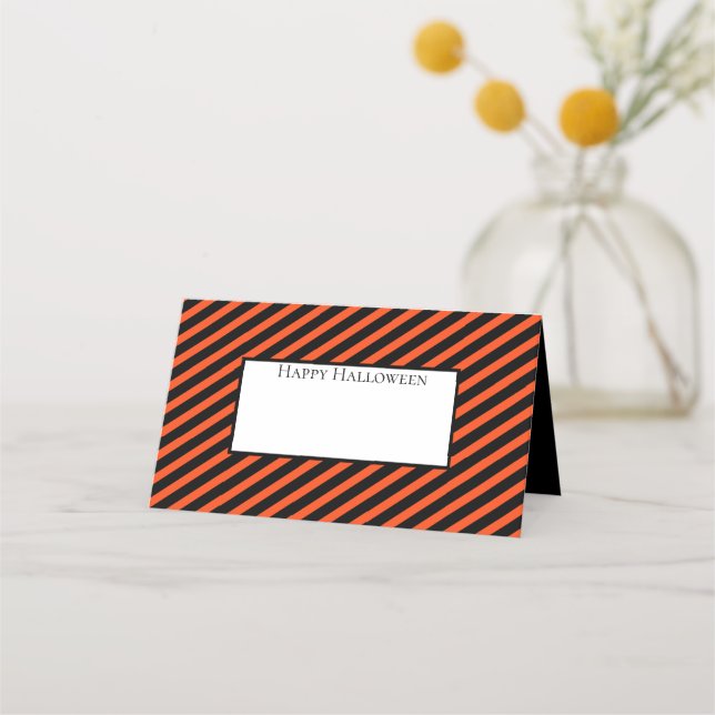 Halloween Name Platzkarten (Vorderseite)