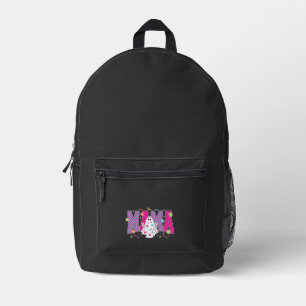 Halloween Neon Mama Mini Bedruckter Rucksack