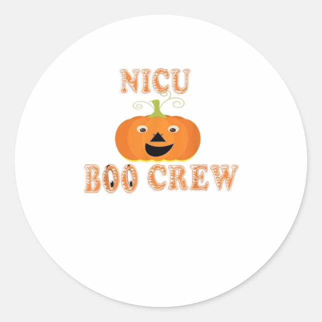 Halloween Neonatal Nurse TShirt Runder Aufkleber (Vorderseite)
