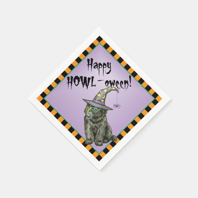 Halloween Neufundland Serviette (Ecke)