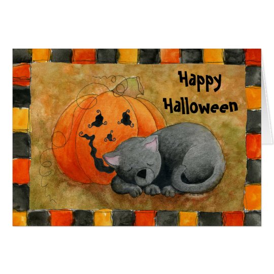 Halloween-Nickerchen-Karte Karte